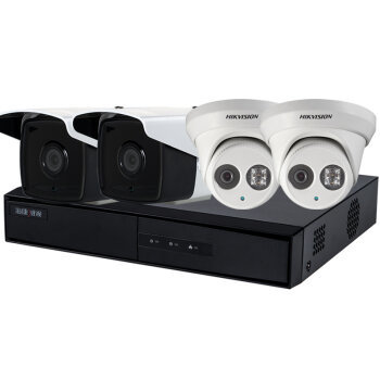 海康威视2/6/8路200万网络监控设备套装 POE高清家用录音摄像头全方位解析